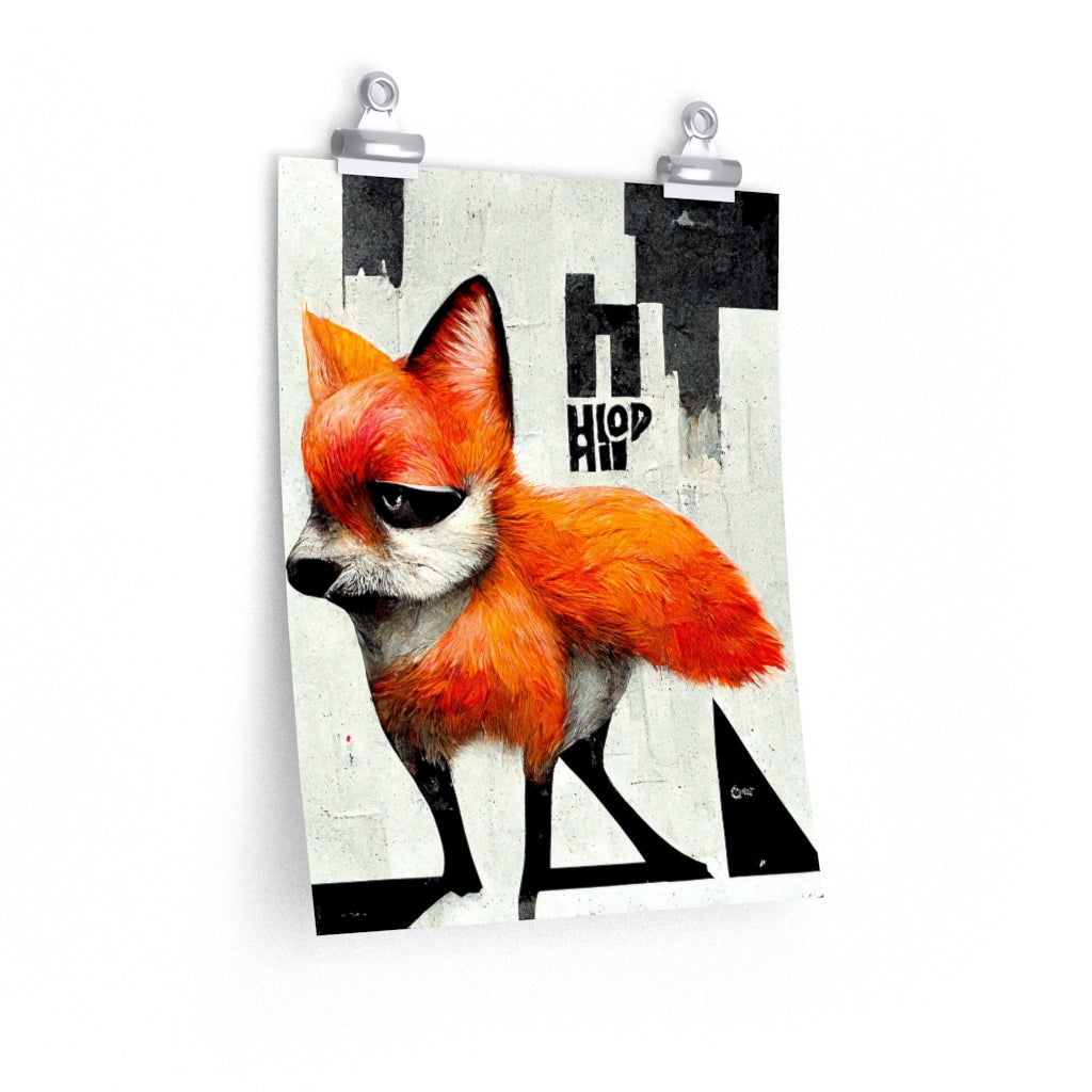 Urban Fox - Graffiti Print